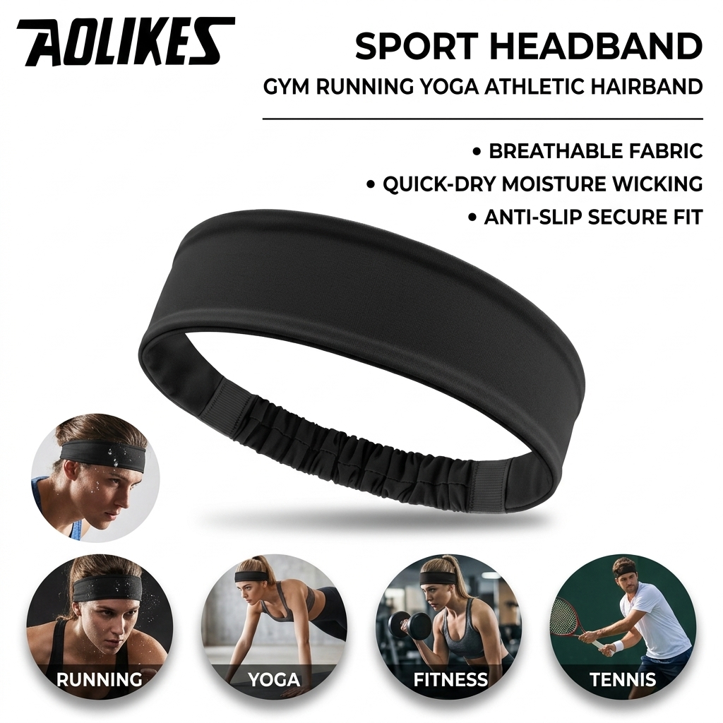 Polyester Sweatband for Gym Fi - огляд і ціна Running Gear Gym