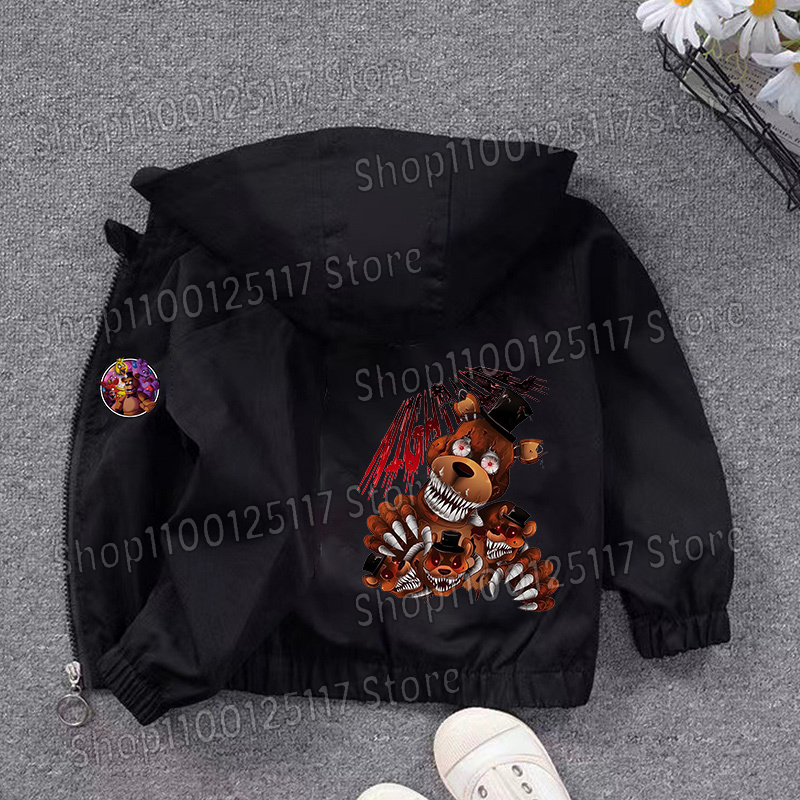 Fnafs Hooded Jacket Boys Girls - огляд і ціна Running Gear Kids
