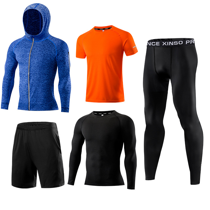 5-Piece Men's Fitness Clothes  - огляд і ціна Running Gear Gym