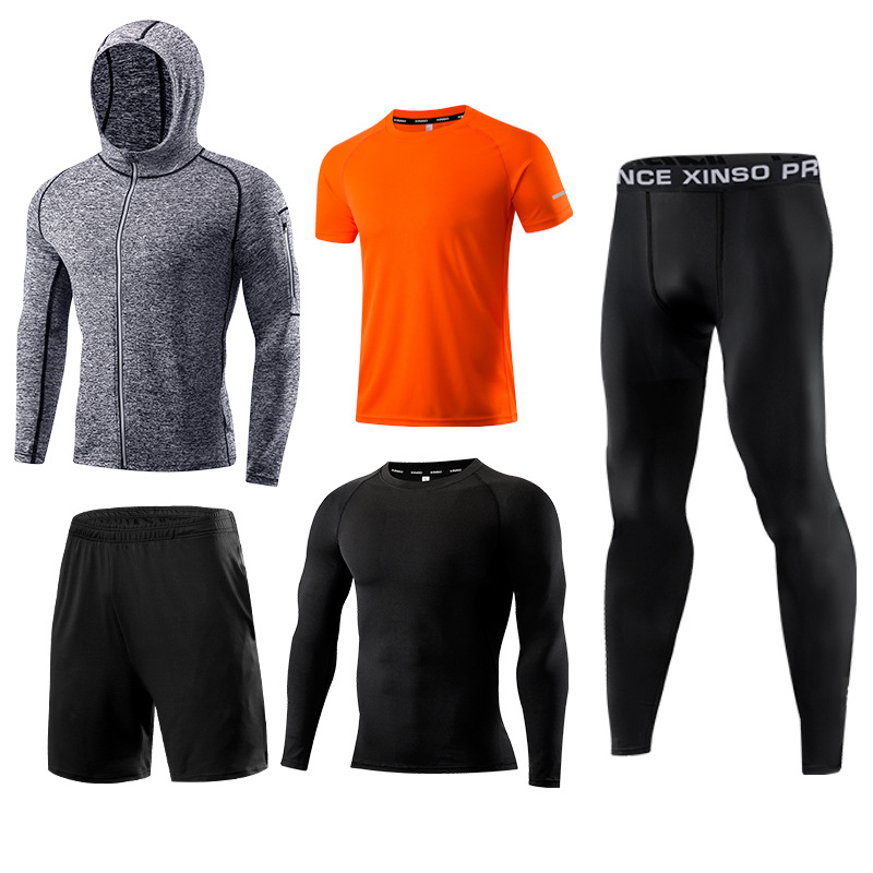 5-Piece Men's Fitness Clothes  - огляд і ціна Running Gear Gym
