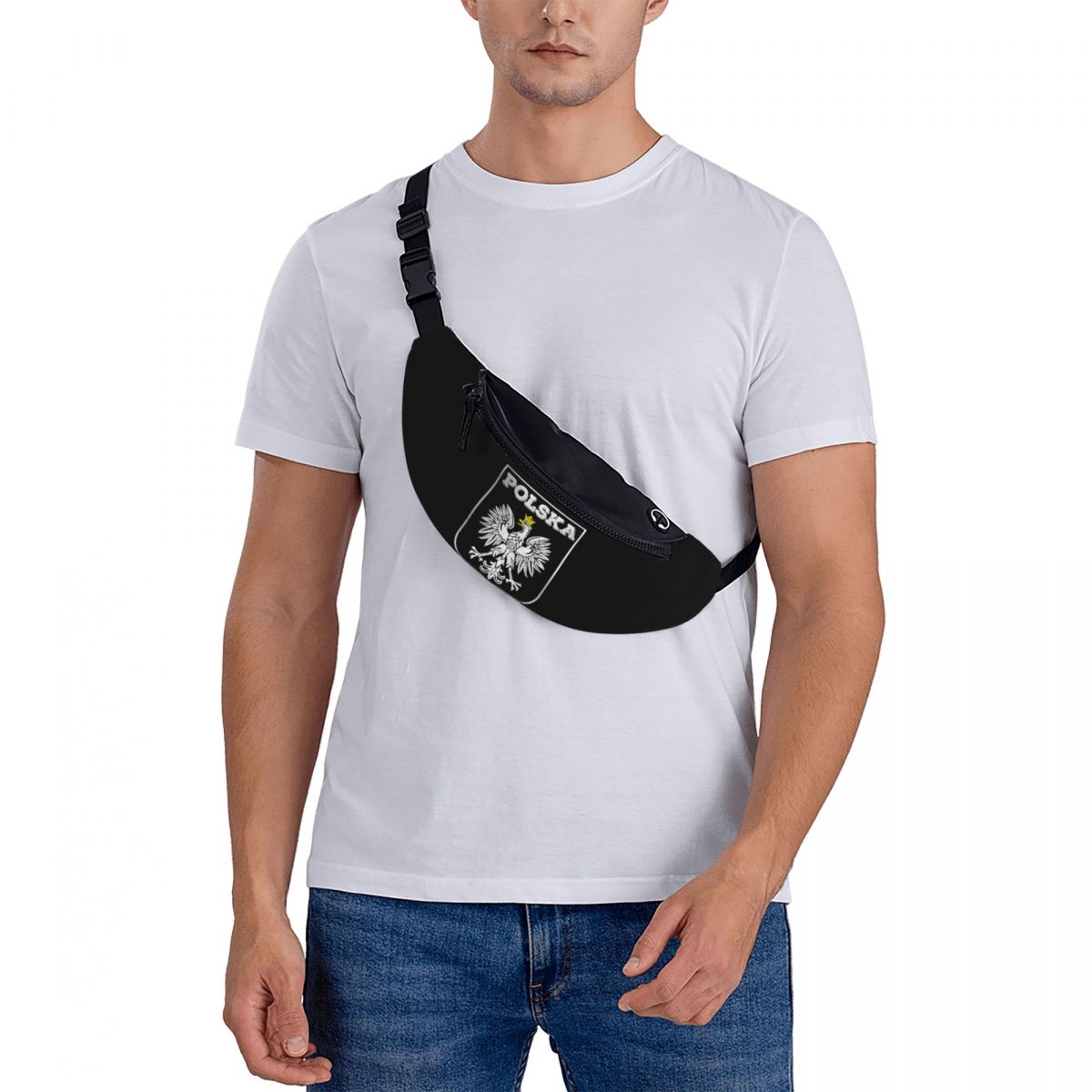 Crossbody Waist Bag Polska Log - огляд і ціна Running Gear Bag For Men