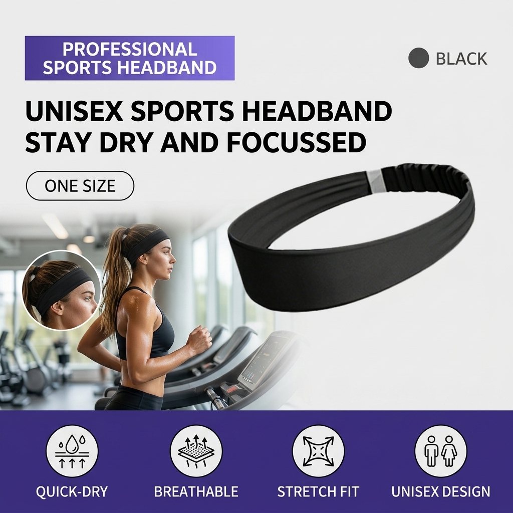 Breathable Sports Headband Moi - огляд і ціна Running Gear Gym
