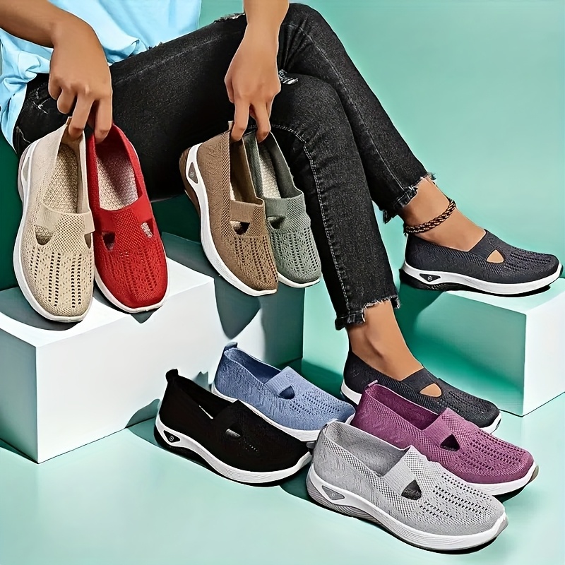 Womens Spring Summer Knit Slip - огляд і ціна Insole Arch Support