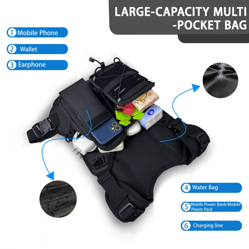2026 New Tactical Vest Chest B - огляд і ціна Running Gear Bag For Men