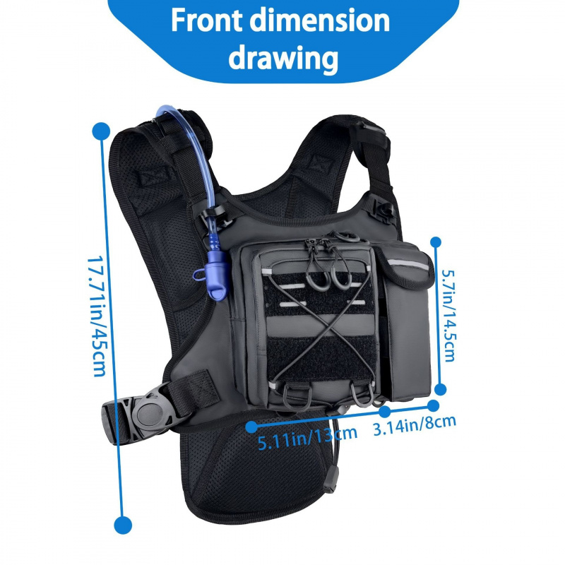 2026 New Tactical Vest Chest B - огляд і ціна Running Gear Bag For Men