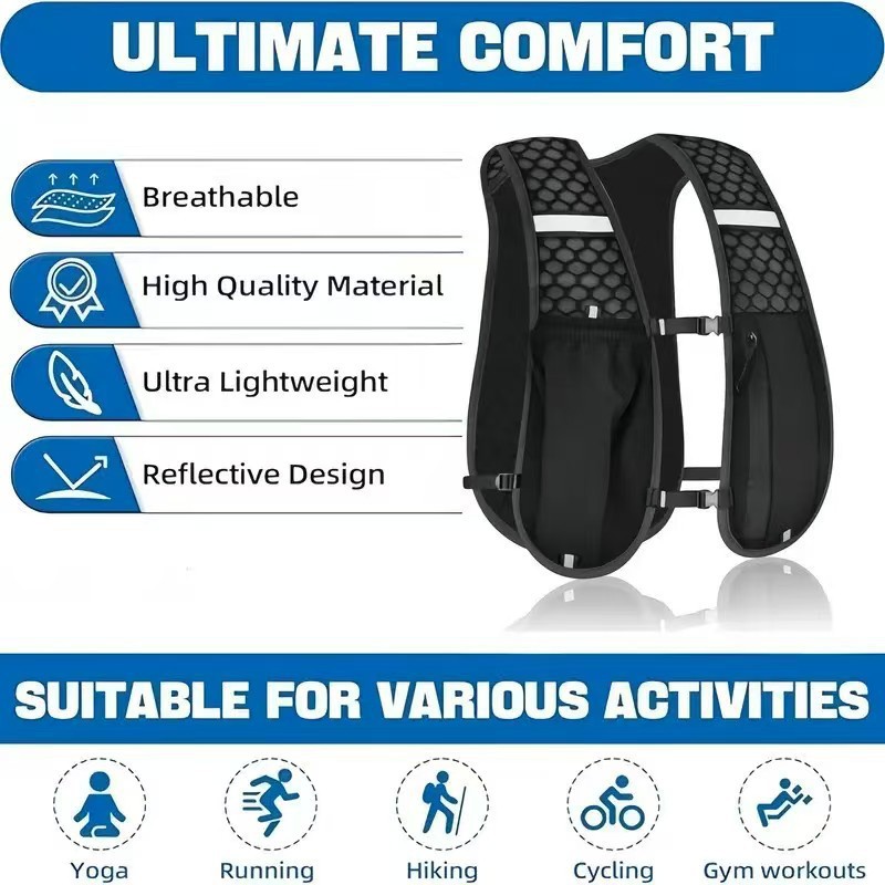 Hydration Backpack Vest for Ru - огляд і ціна Running Gear Bag For Men
