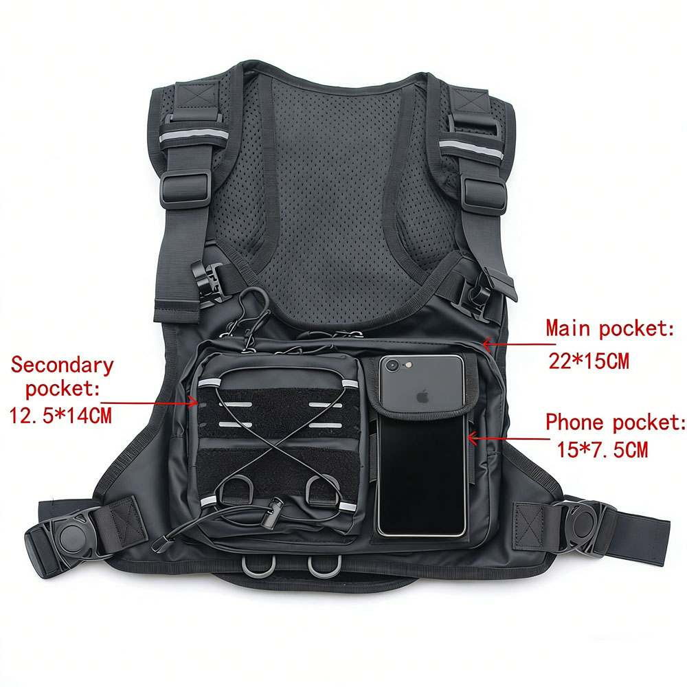 Tactical Vest Chest Bag with 2 - огляд і ціна Running Gear Bag For Men